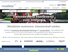 Tablet Screenshot of eventflotte.de
